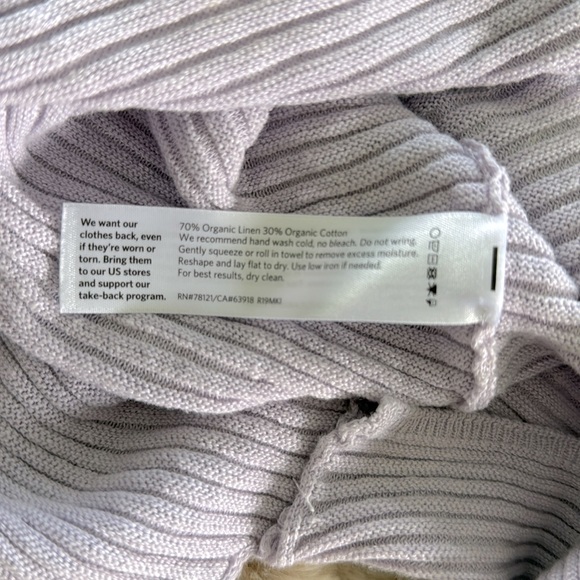 Eileen Fisher Organic Linen Blend Pullover Sweater - Picture 7 of 8